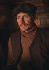 Anderson Cable Knit Super-soft Lambswool Sweater - Rusted Wilds