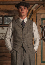 The Bailey Harris Tweed Suit - Old Oak Herringbone