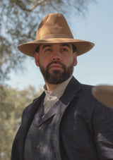 Barstow Wide Brim Fedora - Sand
