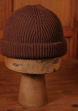 Lambswool Beanie Hat - Smoked Cedar