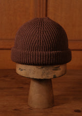 Lambswool Beanie Hat - Smoked Cedar