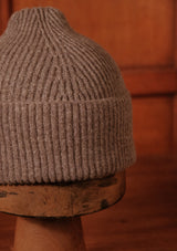 Lambswool Beanie Hat - Grey