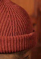 Lambswool Beanie Hat - Fired Maple