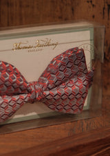 Silk Pre-Tie Bow Tie - Red Diamond