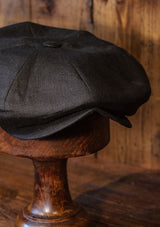 Stanton Baker Boy - (Wide-Width) Black Linen