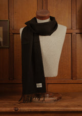 Merino Wool Scarf - Black