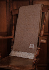 Super-soft Wool Throw - Brown