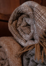 Super-soft Merino Wool Throw - Harvest Weave