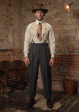 Bailey Harris Tweed Clark Trouser - Atlantic Blue Check