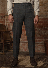 Bailey Harris Tweed Classic Trouser - Atlantic Blue Check