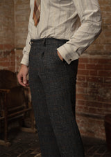 Bailey Harris Tweed Classic Trouser - Atlantic Blue Check