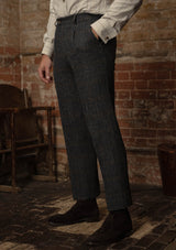 Bailey Harris Tweed Classic Trouser - Atlantic Blue Check
