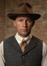 Bailey Harris Tweed Waistcoat - Atlantic Blue Check