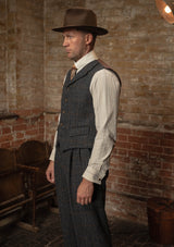 Bailey Harris Tweed Waistcoat - Atlantic Blue Check