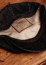 Fulton Baker Boy - (Mid-Width) Chunky Dark Denim Corduroy