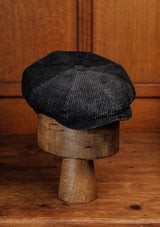 Fulton Baker Boy - (Mid-Width) Chunky Dark Denim Corduroy