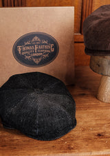 Fulton Baker Boy - (Mid-Width) Chunky Dark Denim Corduroy