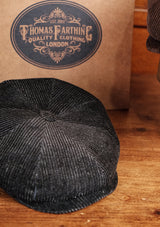 Fulton Baker Boy - (Mid-Width) Chunky Dark Denim Corduroy