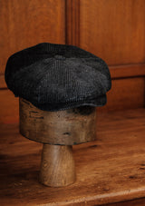Fulton Baker Boy - (Mid-Width) Chunky Dark Denim Corduroy