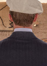 Brockman Jacket - Navy Diamond Weave Wool