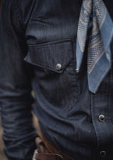 Western Denim Shirt - Blue
