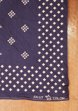 Navy 100% Selvedge Cotton Bandana - #5