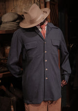 Connell Super-soft Cotton Board Shirt - Storm Blue