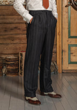 Broadway Dalton Trousers - Atlantic Chalk Stripe