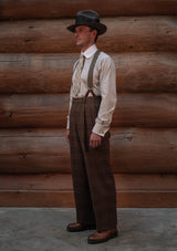 Brockman Harris Tweed Clark Trouser - Autumn Leaf Check