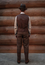 Brockman Harris Tweed Waistcoat - Autumn Leaf Check