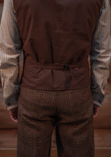 Brockman Harris Tweed Waistcoat - Autumn Leaf Check