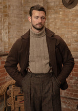 Chore Pure Wool Jacket - Hickory Brown