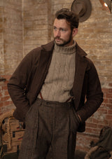 Chore Pure Wool Jacket - Hickory Brown