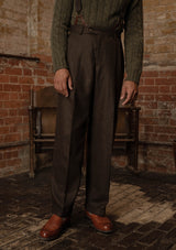 Clark Trousers - Dark Brown Flannel