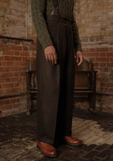 Clark Trousers - Dark Brown Flannel