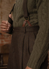 Clark Trousers - Dark Brown Flannel