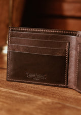 Saddle Leather Wallet - Dark Brown