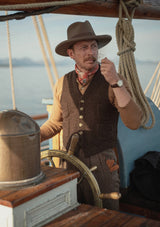 Burford Sleeveless Knitted Vest - Thatchwood