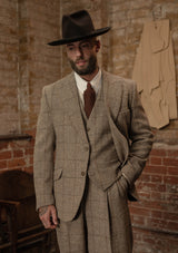Brockman Harris Tweed Jacket - Light Grey & Cinnamon Check