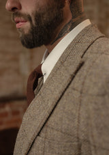 Brockman Harris Tweed Jacket - Light Grey & Cinnamon Check