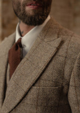 Brockman Harris Tweed Jacket - Light Grey & Cinnamon Check