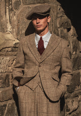 Brockman Harris Tweed Jacket - Light Grey & Cinnamon Check