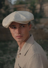 Crochet Short Sleeve Board Shirt - Biscuit