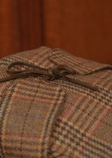Flat Cap w/ Ear Flaps - Autumn Fields Glen Check