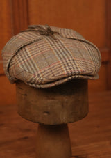 Flat Cap w/ Ear Flaps - Autumn Fields Glen Check