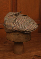 Flat Cap w/ Ear Flaps - Autumn Fields Glen Check