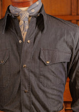 Western Denim Shirt - Blue