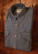 Lightweight Denim Western Shirt - Pale Blue