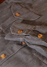 Lightweight Denim Western Shirt - Pale Blue