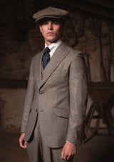 Emile Merino Wool Jacket - Dark Brown Prince of Wales